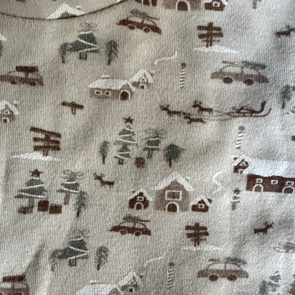 Rylee + Cru Cream and Brown Baby Pajama Set